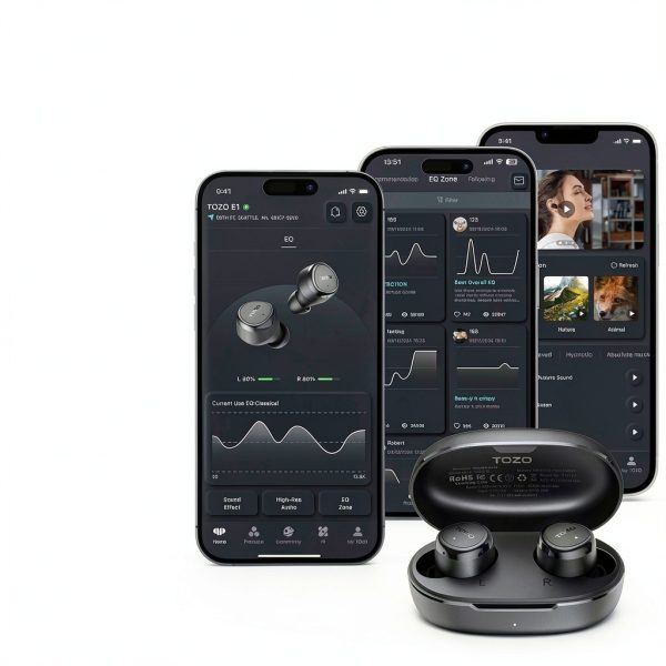 TOZO E1 Wireless Earbuds Lightweight Comfortable Bluetooth-1