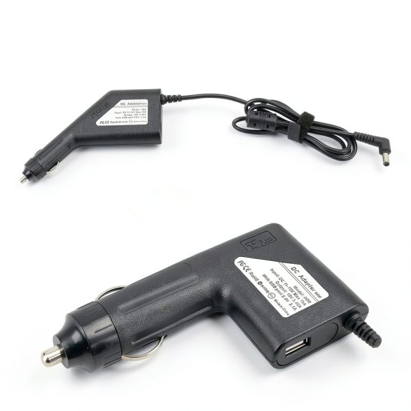 65W Laptop Car Charger Dual Port Universal Fast Charging-5