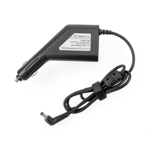 65W Laptop Car Charger Dual Port Universal Fast Charging-1