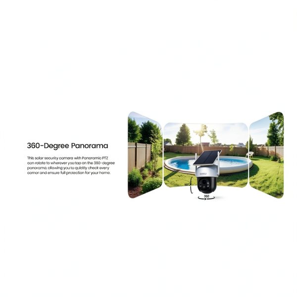 AOSU Solar Security Camera 2K QHD Outdoor Auto Tracking-3