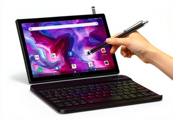 Qukenk 2026 Android 14 Tablet 10.1 Inch 128GB Keyboard-5