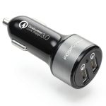 FosPower 2 Port USB Car Charger Quick Charge 3.0 Dual Ports-0