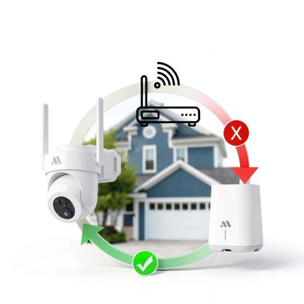 Musthome Solar Outdoor Security Cameras 4K 360 View No Fee-5
