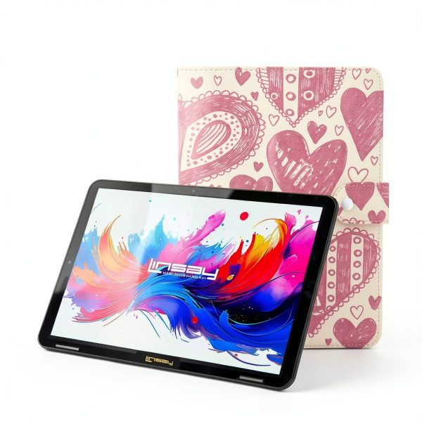 LINSAY 10.1 Inch Android 15 Tablet 256GB SSD Octa Core-7