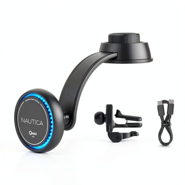 Nautica Turan QMAG Air Wireless Magnetic Car Charger Holder-9