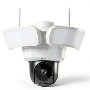 AOSU Floodlight Cam Pro 360deg PTZ 3K Security Camera-0