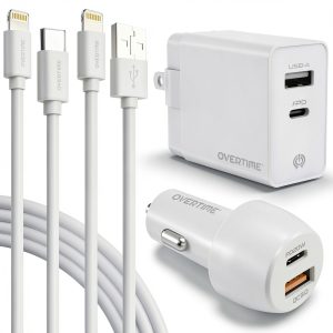 Overtime 38W Fast Charger Kit Dual Port Apple Devices-0