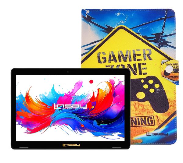 LINSAY 10.1 Inch Android 15 Tablet 256GB SSD Octa Core-0