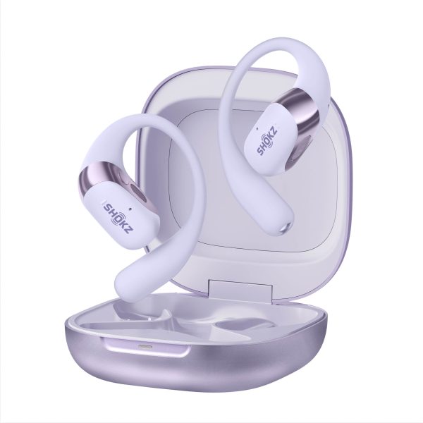 Shokz OpenFit 2+ Open Ear Wireless Earbuds Black Gray Purple-2