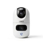Lorex 2K Dual Lens Indoor Security Camera Pan Tilt-0
