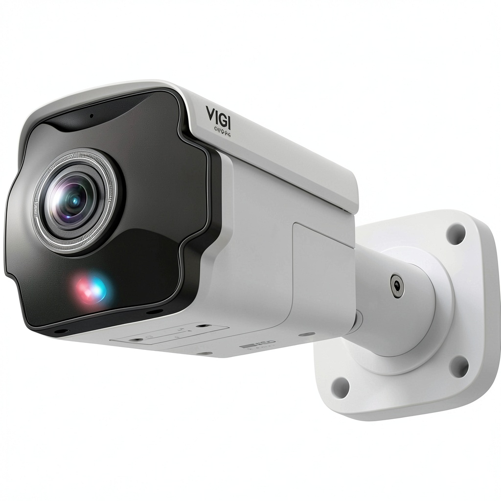 TP Link VIGI camera installed outdoors with 180-degree view