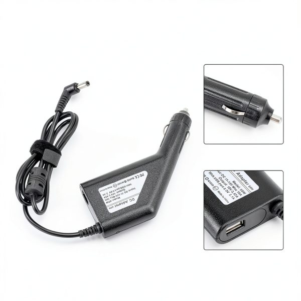 65W Laptop Car Charger Dual Port Universal Fast Charging-6