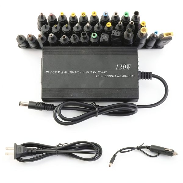Universal Laptop Charger 120W 34 Tips Home Office Travel-0