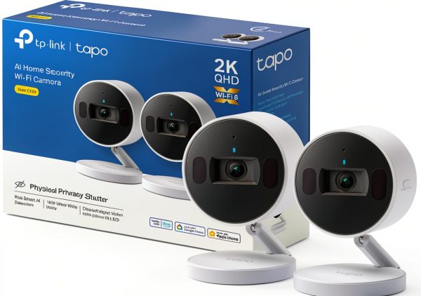 TP Link Tapo Indoor 2K Wi Fi Security Camera Plug In-5
