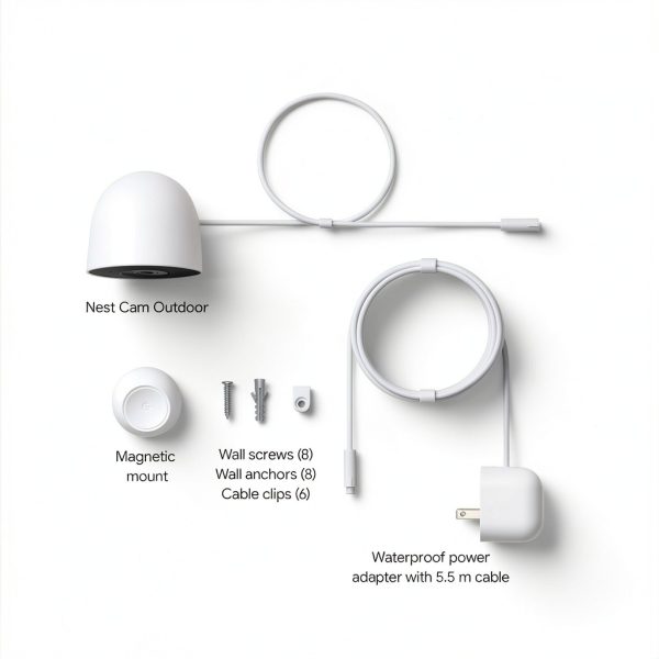 Google Nest Cam Outdoor Wired 2K Video Security Camera-16