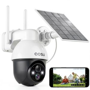 AOSU Solar Camera Security Outdoor 2K Wireless Alexa-0