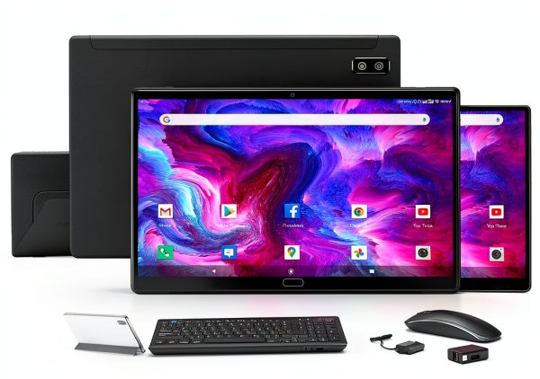 Qukenk 2026 Android 14 Tablet 10.1 Inch 128GB Keyboard-0