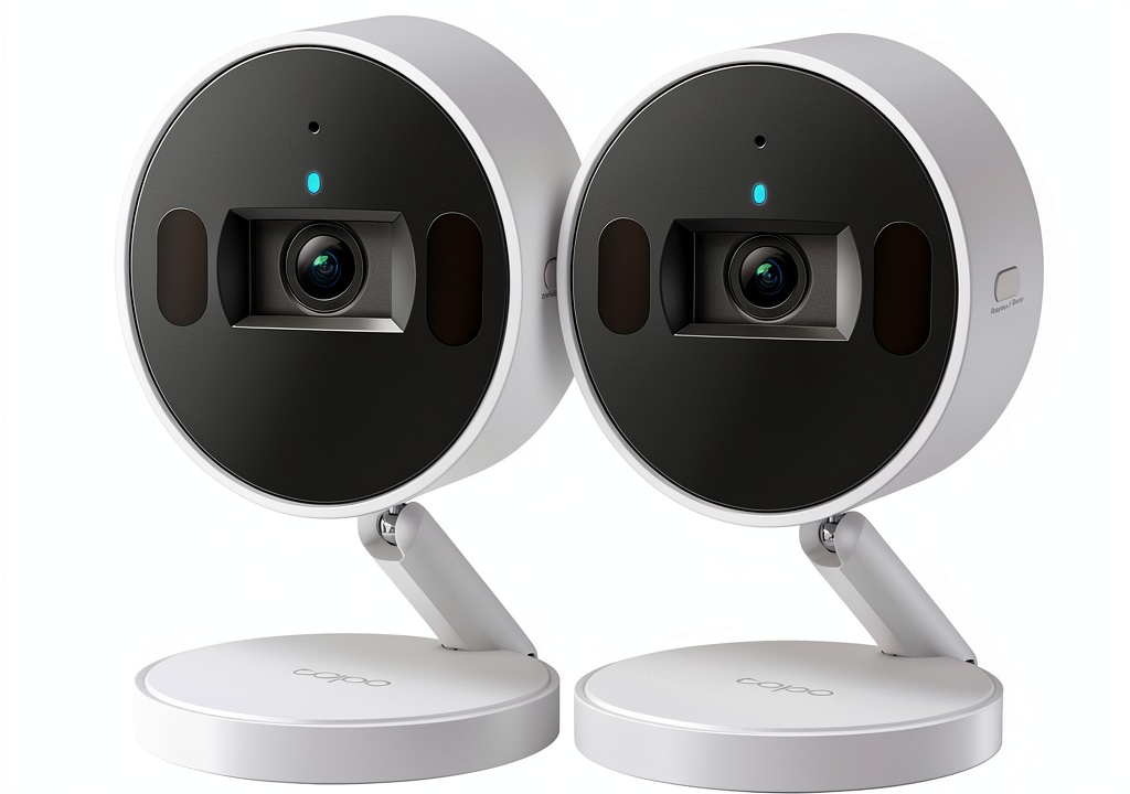 Installing TP Link Tapo Indoor 2K Wi Fi Security Camera Plug In on a metal bookshelf