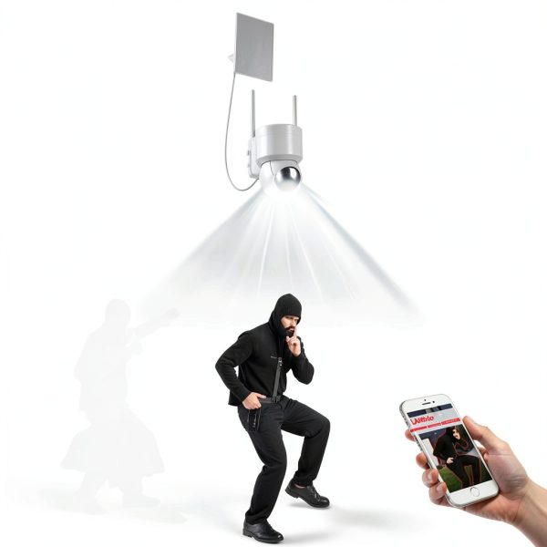 Eco4life Smart WiFi Spotlight Camera 2K HD Outdoor Security-5