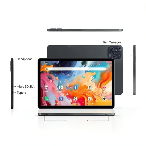 MOONSTARS Android Tablet 11 Inch Octa Core 16GB RAM-6