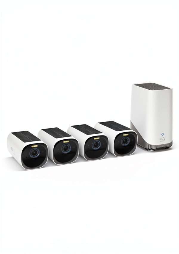 EufyCam S330 4K Solar Wireless Outdoor Security Camera Kit-0