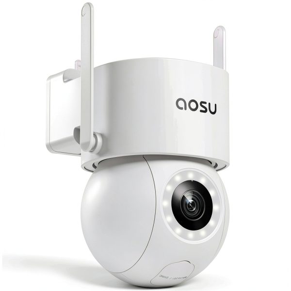 AOSU Outdoor AI Security Camera 360 Coverage Dual Night-0