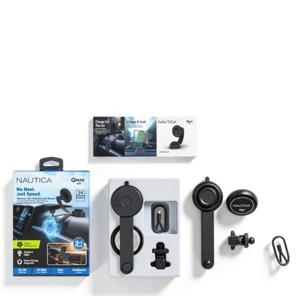Nautica Turan QMAG Air Wireless Magnetic Car Charger Holder-8