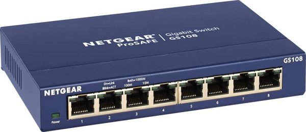 NETGEAR 8 Port Gigabit Ethernet Switch Unmanaged Blue-0
