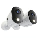 Night Owl 2K Security Camera Deterrence 2 Way Audio White-0