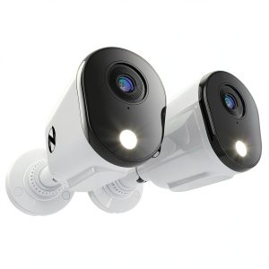 Night Owl 2K Security Camera Deterrence 2 Way Audio White-0