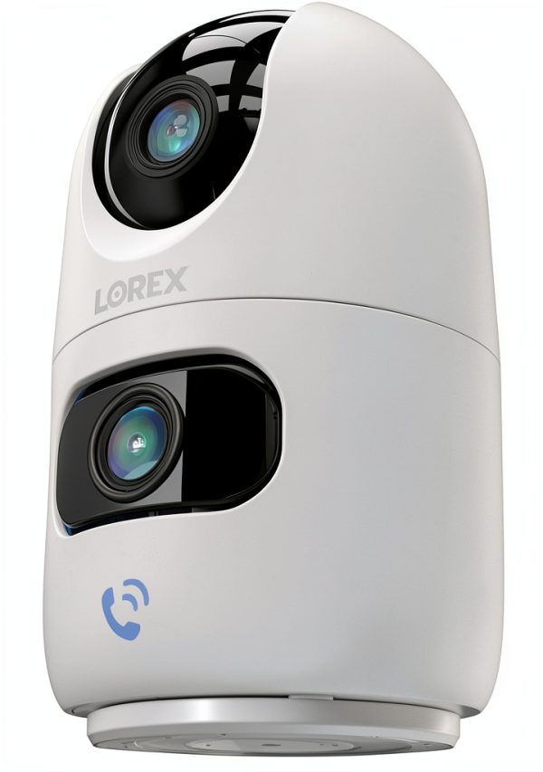 Lorex 2K Dual Lens Indoor Security Camera Pan Tilt-2