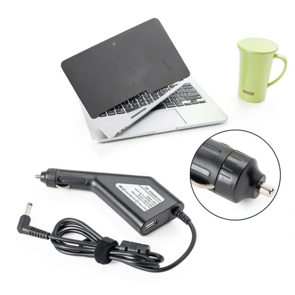 65W Laptop Car Charger Dual Port Universal Fast Charging-4