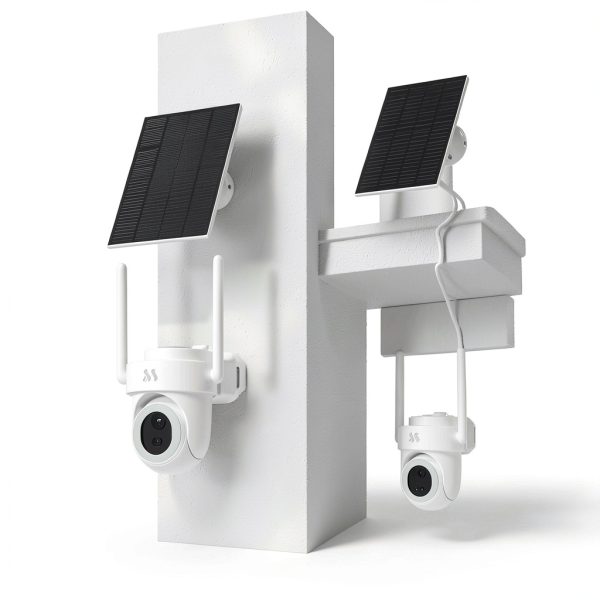 Musthome Solar Outdoor Security Cameras 4K 360 View No Fee-6