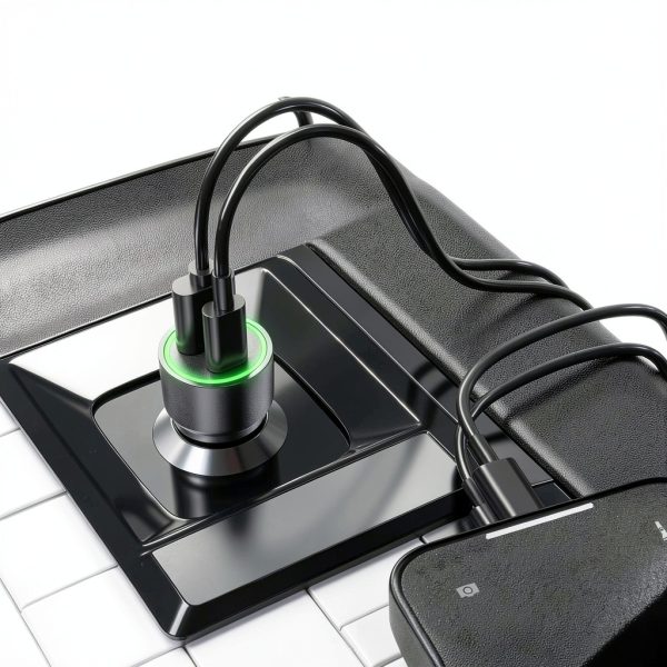 Pavo 30W Fast Car Charger Dual Port Universal Compatibility-4
