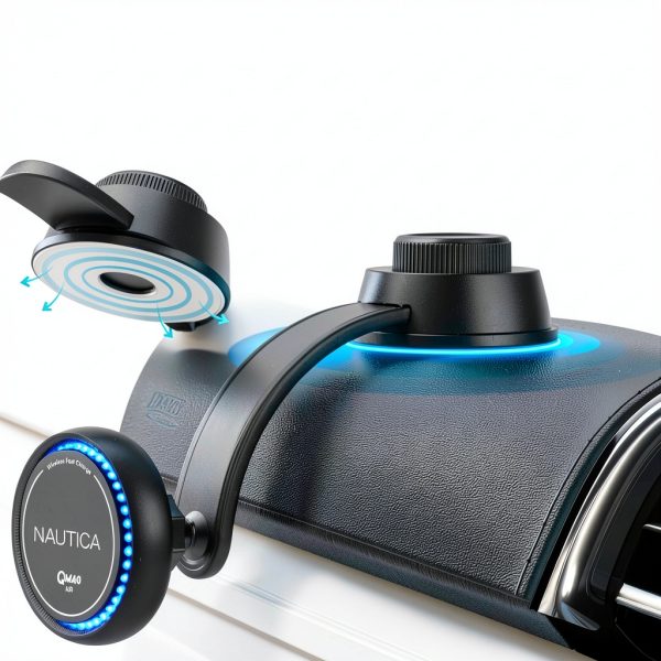 Nautica Turan QMAG Air Wireless Magnetic Car Charger Holder-6