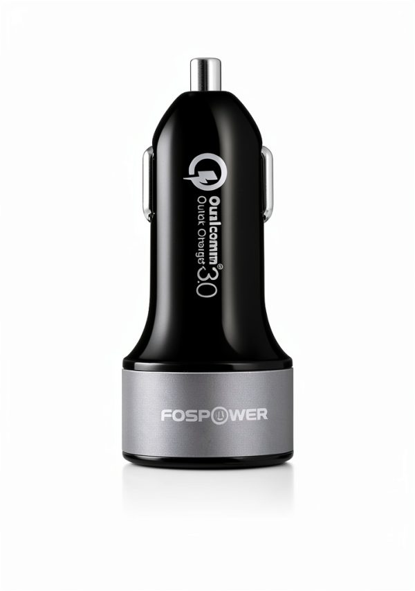 FosPower 2 Port USB Car Charger Quick Charge 3.0 Dual Ports-4