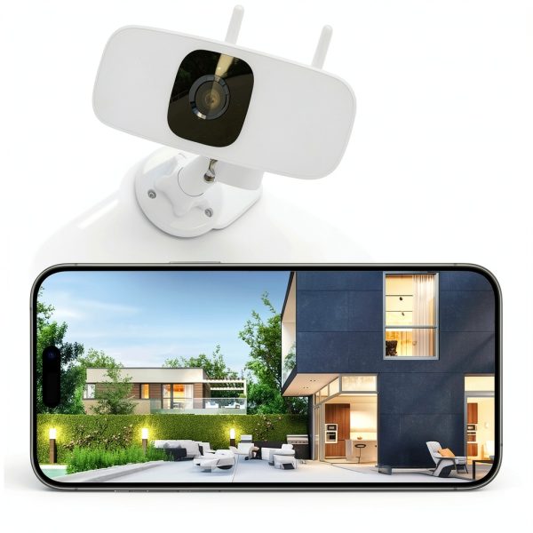 Lorex Connect 2K Floodlight Wi Fi Security Camera White-7