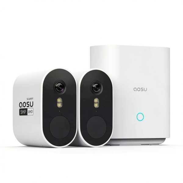AOSU 5MP Wireless Security Camera System Outdoor Home-0
