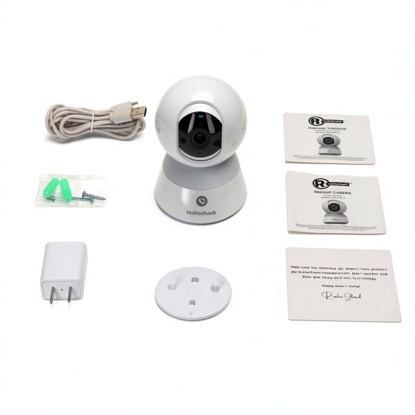 RadioShack Indoor Camera 360 View Night Vision Alexa Google-0