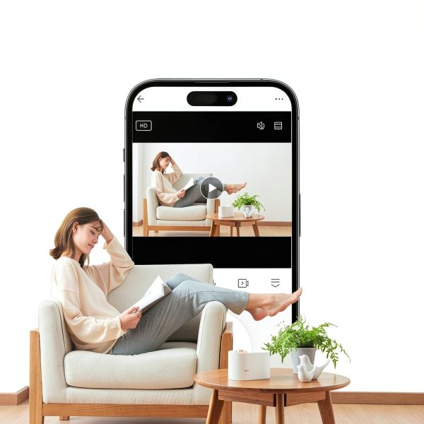 hoco D1 Indoor HD Camera Motion Tracking Two Way Audio-10