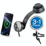 Nautica Turan QMAG Wireless Magnetic Car Charger Phone Mount-0