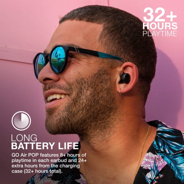 JLab GO Air POP True Wireless Earbuds Long Battery Life-4