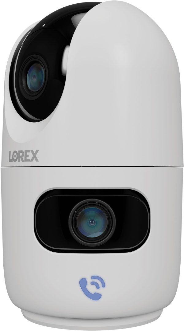 Lorex 2K Dual Lens Indoor Security Camera Pan Tilt-4