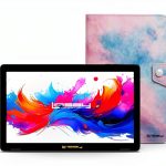 LINSAY 10.1 Inch Android 15 Tablet 256GB SSD Pink Marble-0