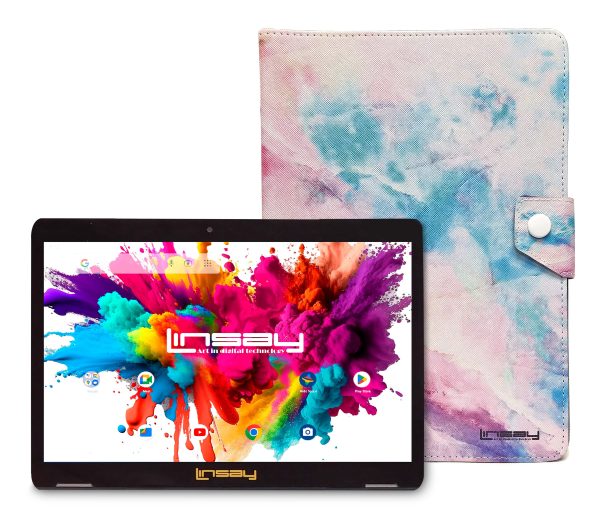 LINSAY 10.1 Inch Android 15 Tablet 128GB Storage Octa Core-0