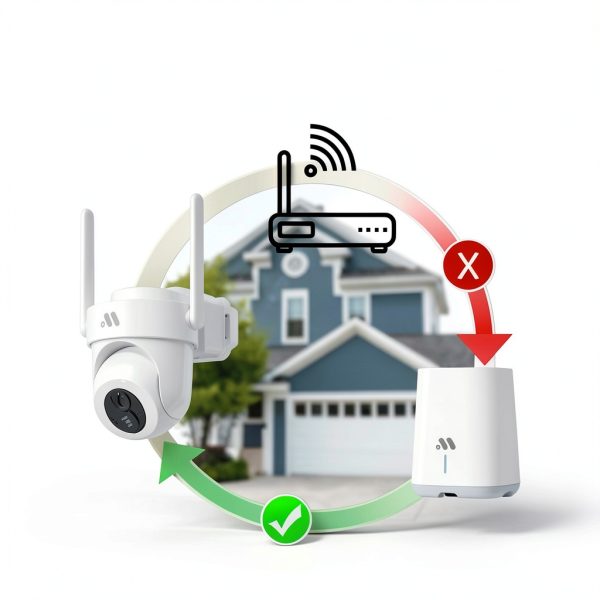 Musthome Solar Outdoor Security Cameras 4K 360 View-5