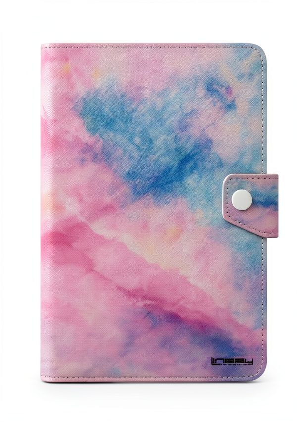 LINSAY 10.1 Inch Android 15 Tablet 256GB SSD Pink Marble-5