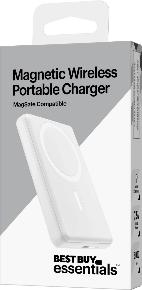 Best Buy Essentials Magnetic Wireless Portable Charger-12