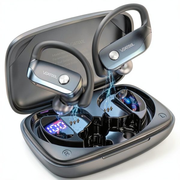 VEAT00L Wireless Earbuds Bluetooth 5.4 Sport Waterproof-0