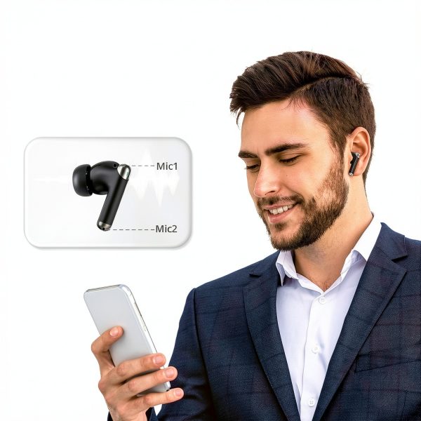 Sounfii R4 ENC Earbuds Stereo Bass Smart Touch Control-9
